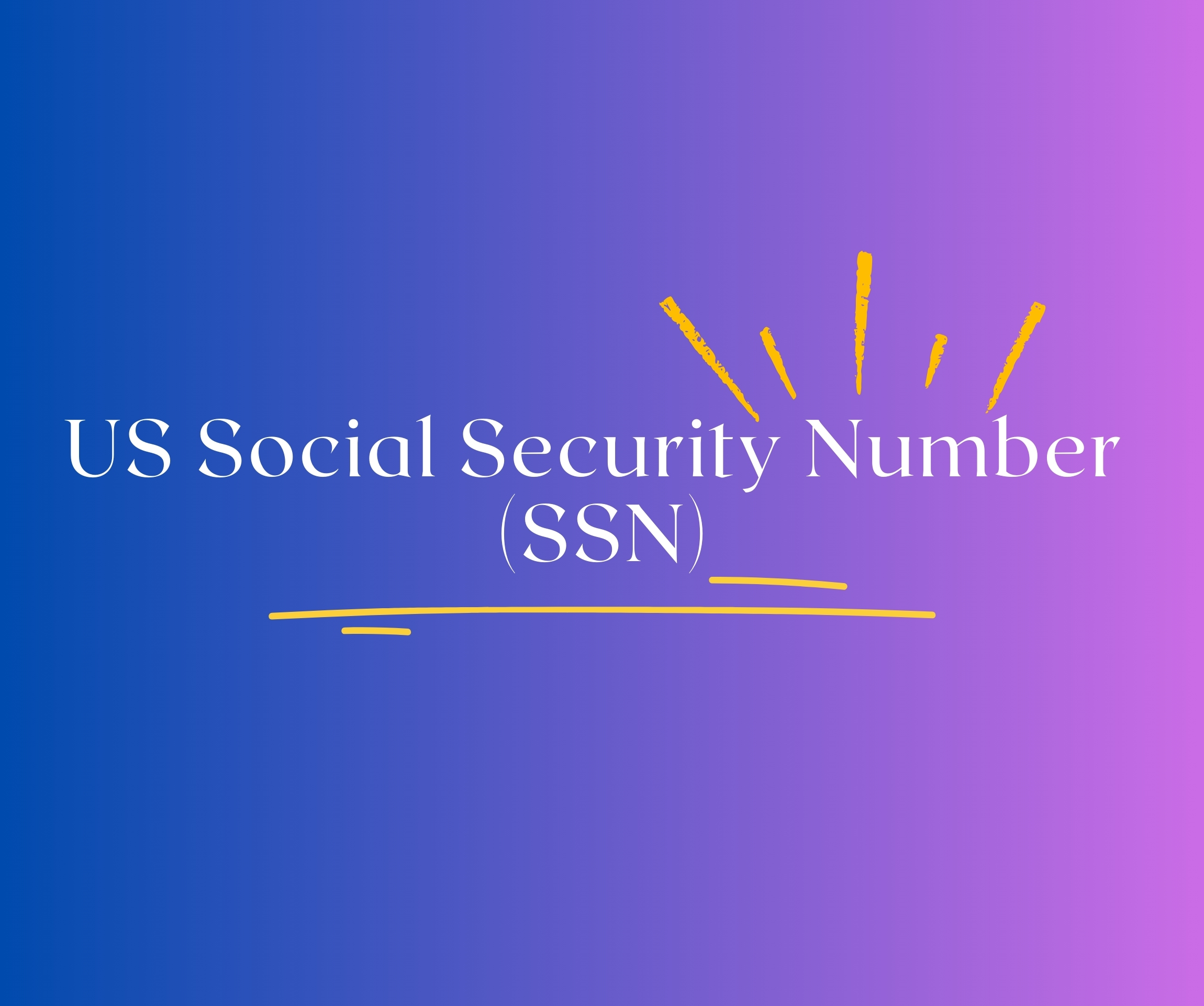 US Social Security Number - SSN